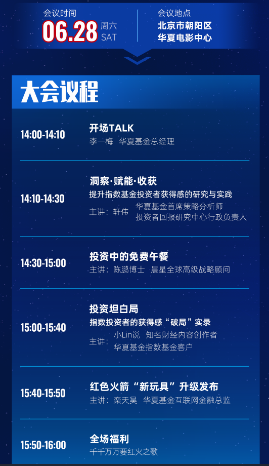 华夏基金“千只产品，万种选择 · 一年一度指数投资大会”6月28日在北京举行